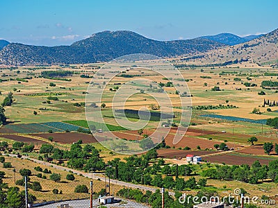 Fertile Farmland, Peloponnese, Greece Stock Photo