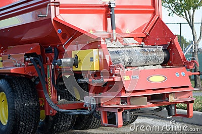 Fertilizer Spreader Stock Photo