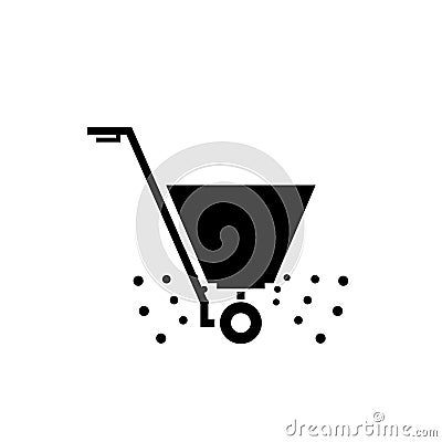 Fertilizer spreader icon Vector Illustration