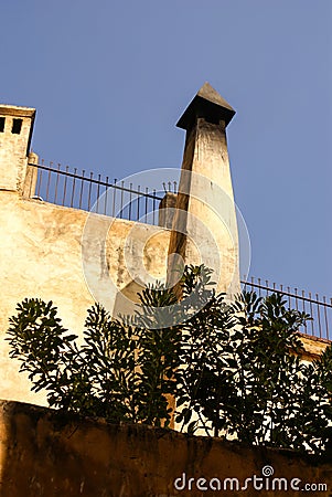 Fes (Fez) is consist of thousants small streets like this one. H Stock Photo