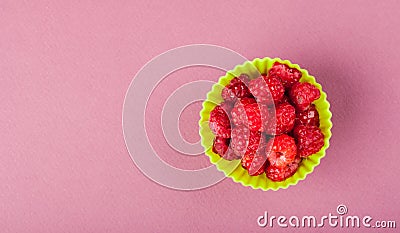 Fresh organic rapsberry Stock Photo