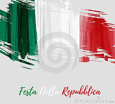 Festa della Repubblica - Italian Republic Day. Vector Illustration