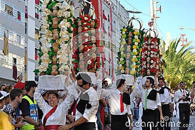 Festa dos Tabuleiros - Trays Festival Editorial Stock Photo