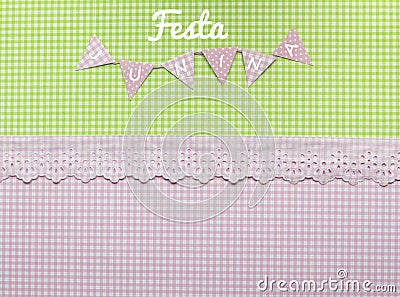 Festa Junina cute background Stock Photo