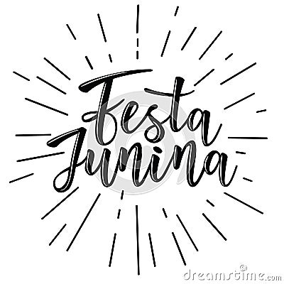 Festa Junina illustration traditional Brazil June festival. Vector Illustration