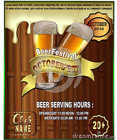 Festival beer day cover Stock Photo