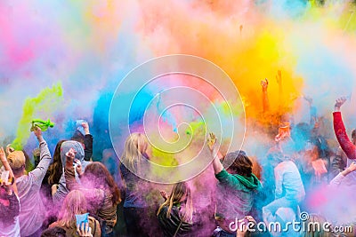 Festival of colors Editorial Stock Photo