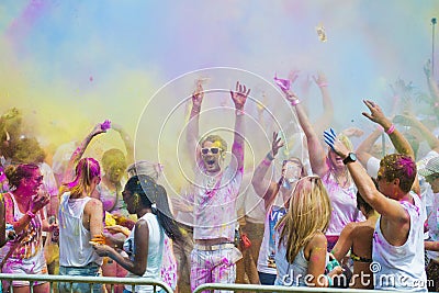 Festival of Colour Holi one party Editorial Stock Photo