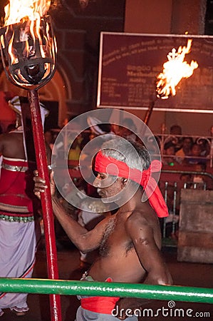 Festival Esala Perahera in Kandy on Sri Lanka Editorial Stock Photo