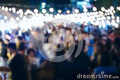 Festival Event Party with People Blurred Background Stock Photo