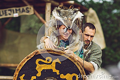 Festival of Experimental Archaeology Editorial Stock Photo