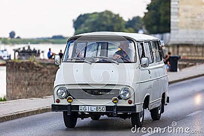 Festival of rear vintage cars. Editorial Stock Photo