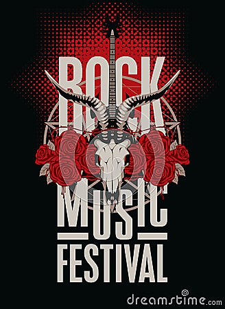 Festival rock music Vector Illustration