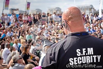 Festival security Editorial Stock Photo