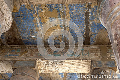 The Festival Temple of Thutmose III at Karnak Temple at Luxor in Egypt. Stock Photo