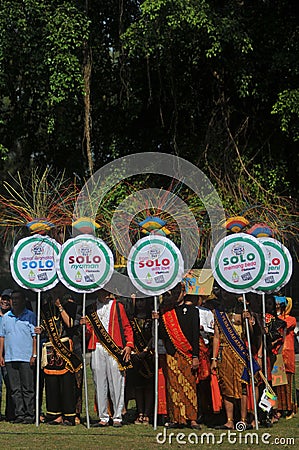 Festival to celebrates the World Day Tourism in Indonesia Editorial Stock Photo