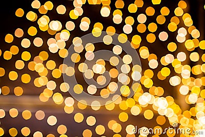 Festive background with bokeh lights. Christmas and New year. Abstract Stock Photo