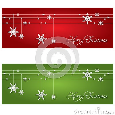 Festive banners Vector Illustration