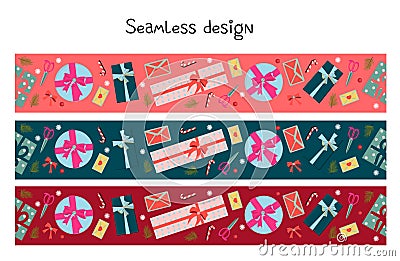 Festive border, template set. A large collection of congratulatory borders, ornaments, brushes. Abstract geometric dividers, Vector Illustration