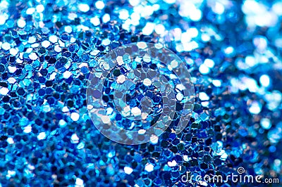 Festive brilliant christmas background blue of sparkles Stock Photo