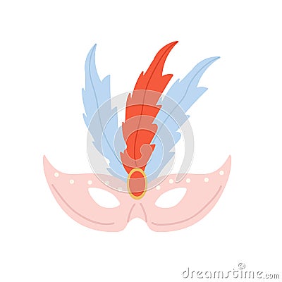 Festive carnival decorative face mask Vector Illustration