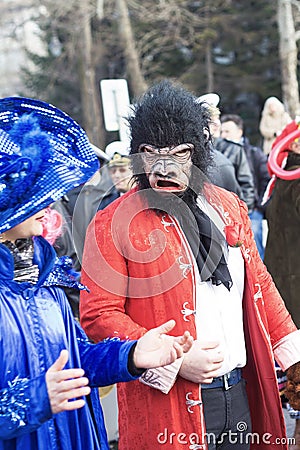 Festive carnival in Varna, Bulgaria. Editorial Stock Photo