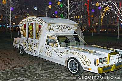 Festive carriage limousine Editorial Stock Photo