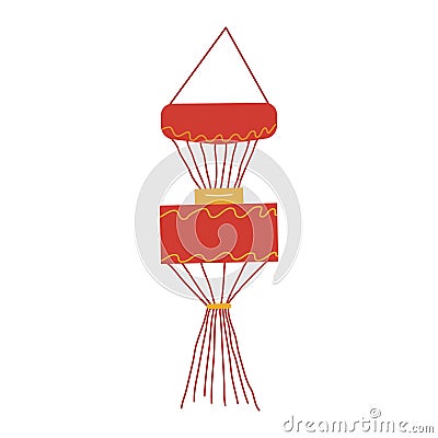 Festive Chinese lantern. Design a flyer, banner Vector Illustration