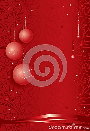 Festive christmas background Cartoon Illustration