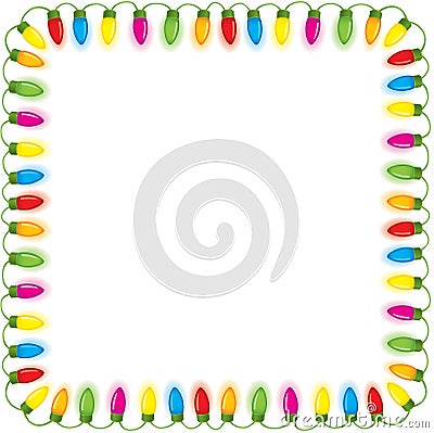 Festive christmas lights Vector Illustration