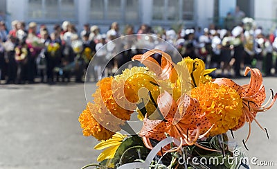 Festive flower on school holidays Stock Photo