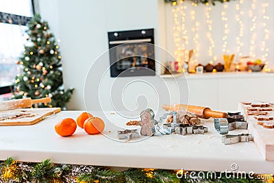 Festive food, cooking process, family culinary, Christmas and New Year traditions concept Stock Photo