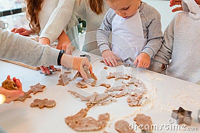 Festive food, cooking process, family culinary, Christmas and New Year traditions concept Stock Photo