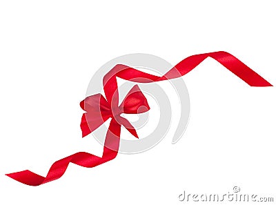 Festive gift ribbon and bow Stock Photo