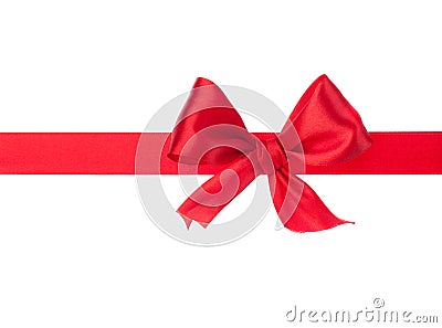 Festive gift ribbon and bow Stock Photo