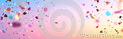 Sparkling Celebration: A Dynamic Display of Colorful Confetti, Fireworks, and Joyous Jubilation - Perfect for New Year's Stock Photo