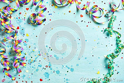 Festive party or carnival border Stock Photo