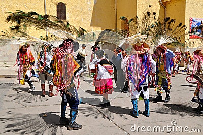 Festive Peruvian Dancers Editorial Stock Photo