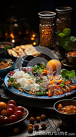 Ramadan iftar table Stock Photo