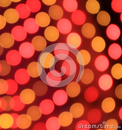 Festive red and orange background with boke effect Stock Photo