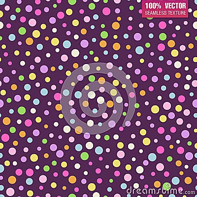 Festive seamless pattern with confectionery sprinkling. Repeated Vector Illustration