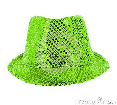 Festively green hat Stock Photo