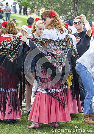 Festivity of `San Isidro`, patron of Madrid, May 15, 2017, Madrid, Spain Editorial Stock Photo