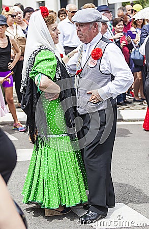 Festivity of `San Isidro`, patron of Madrid, May 15, 2017, Madrid, Spain. Editorial Stock Photo