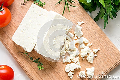Feta Cheese Stock Photo