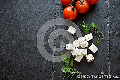 Feta Cheese Stock Photo