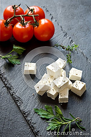 Feta Cheese Stock Photo