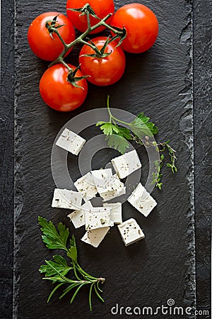 Feta Cheese Stock Photo