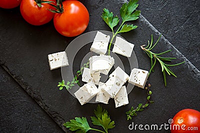 Feta Cheese Stock Photo