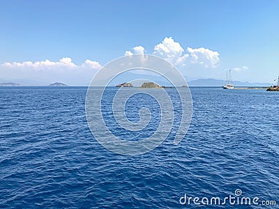 Fethiye views of the sea, Mugla, Turkey Stock Photo